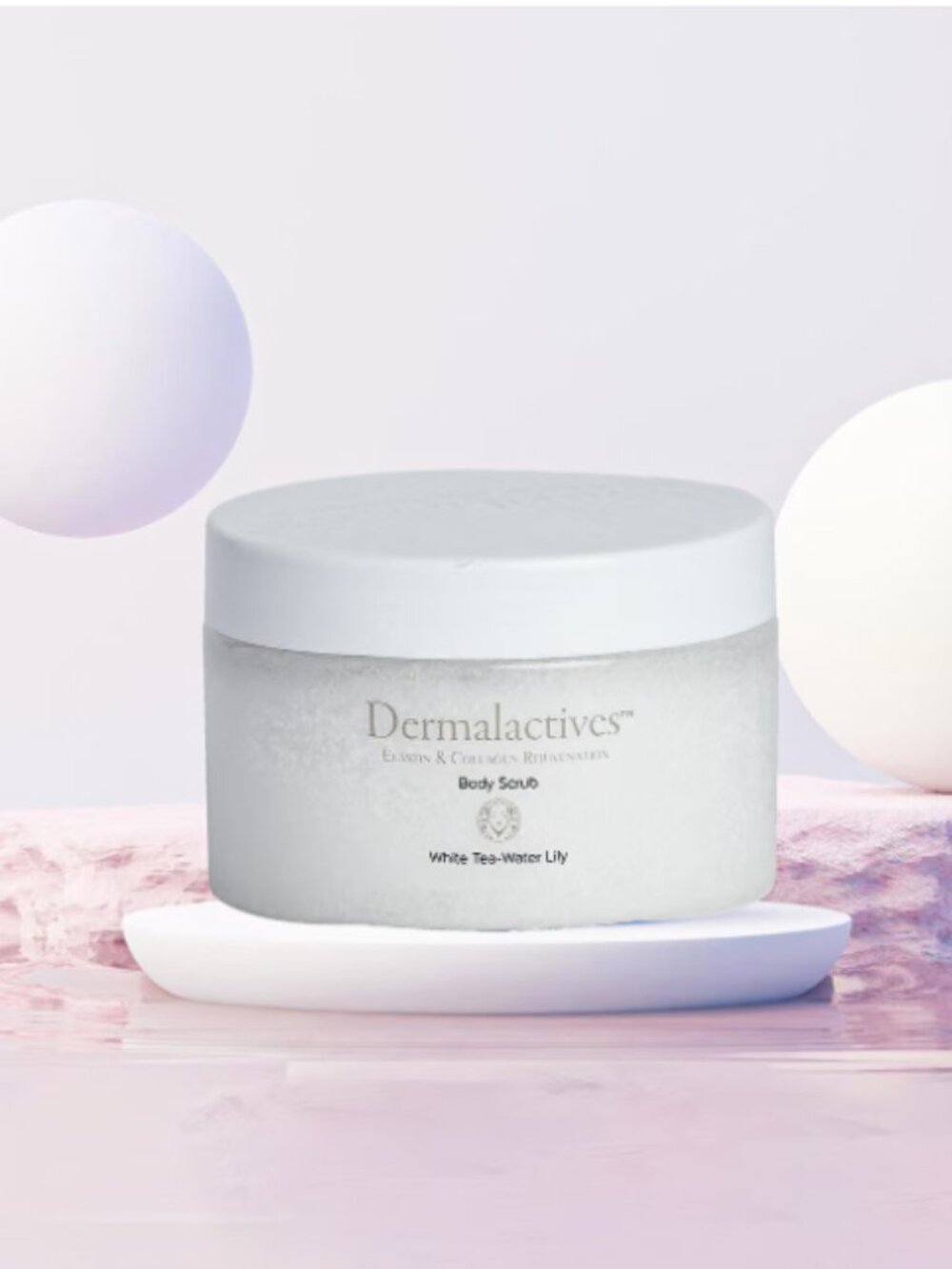 Dermal actives | Nourishing, Exfoliating Body Scrub White Tea - Water Lily
